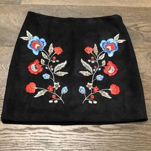 Suede Mini Skirt